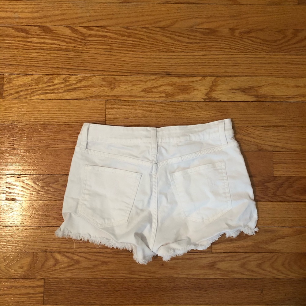 Just USA White Jean Shorts